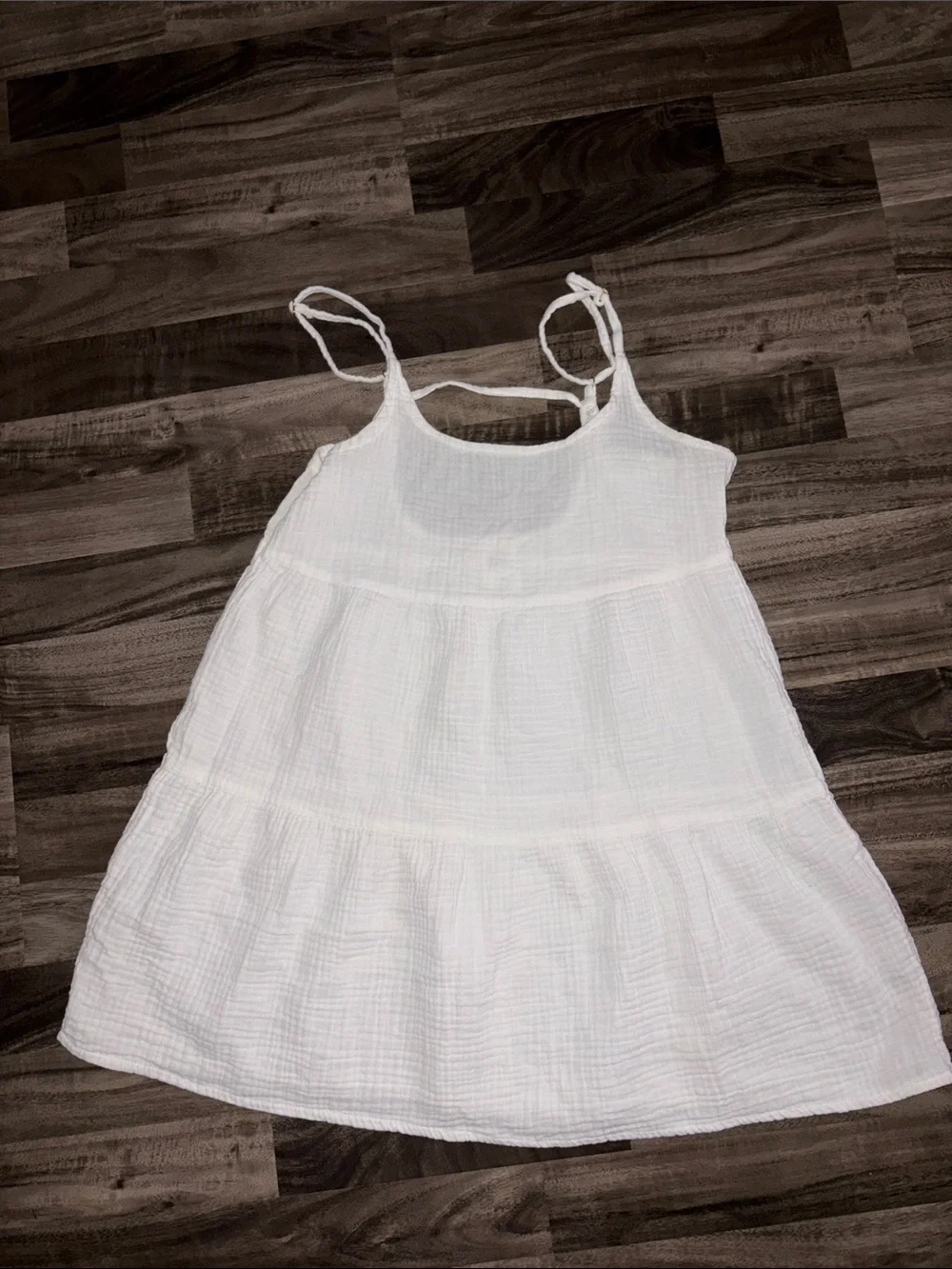 wild fable White Tiered Swim Coverup Sundress